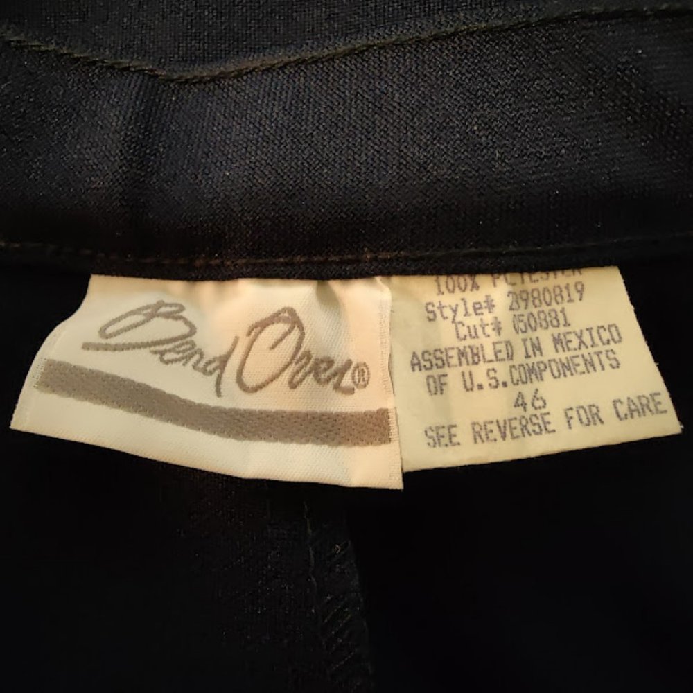 *NWOT*  Bend Over Casual/Dress Pull on Pants, Stretch, Plus, Navy Blue, Sz 46 - Picture 4 of 9